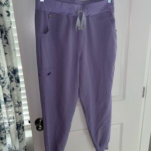 Lavender Haze Large Petite Figs Jogger Pants